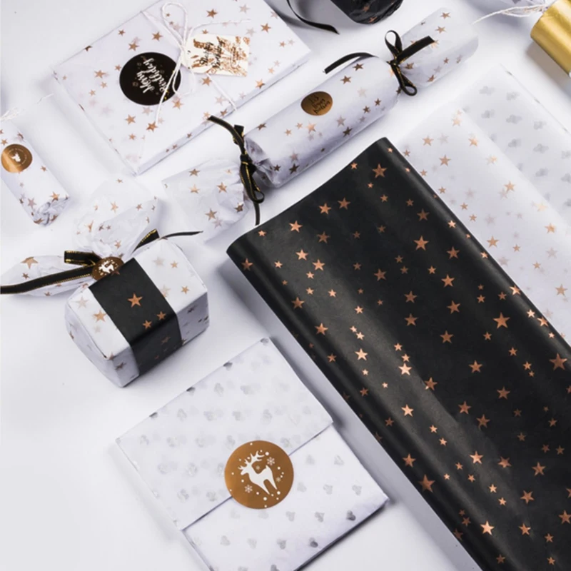  2021 custom logo High Quality Clothing packaging Flower Christmas Gift Printed Wrapping Tissue
