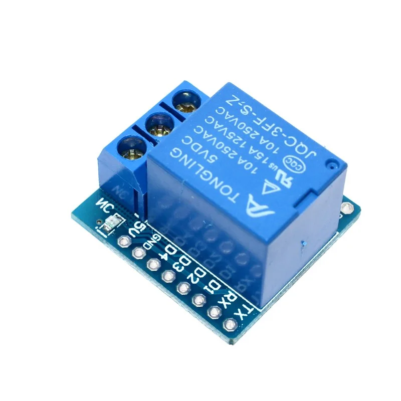 Electronic 1 Channel Relay Mode Interface Board Shield For D1 MINI 5V Hight Level Trigger