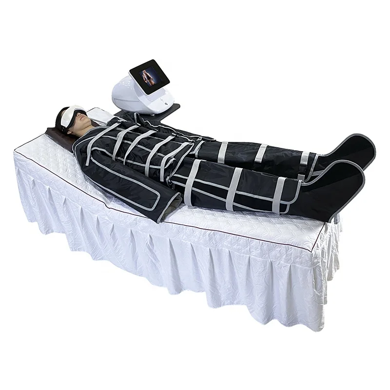 Hot sale Russia professional pressotherapy lymphatic drainage machine compression boots air massage infrared pressotherapia suit