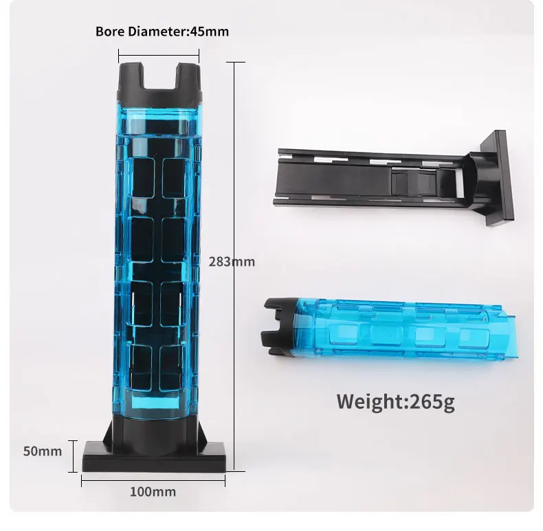Fishing Rod Barrel Holder Raft Equipment Vertical Inserting Device for Equipped With Box Pole Accessories Stand