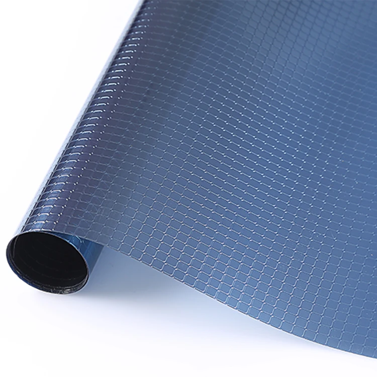 29.53'X78.74' Static Blue Office Glass Film Window Solar One Way Vision Building Film
