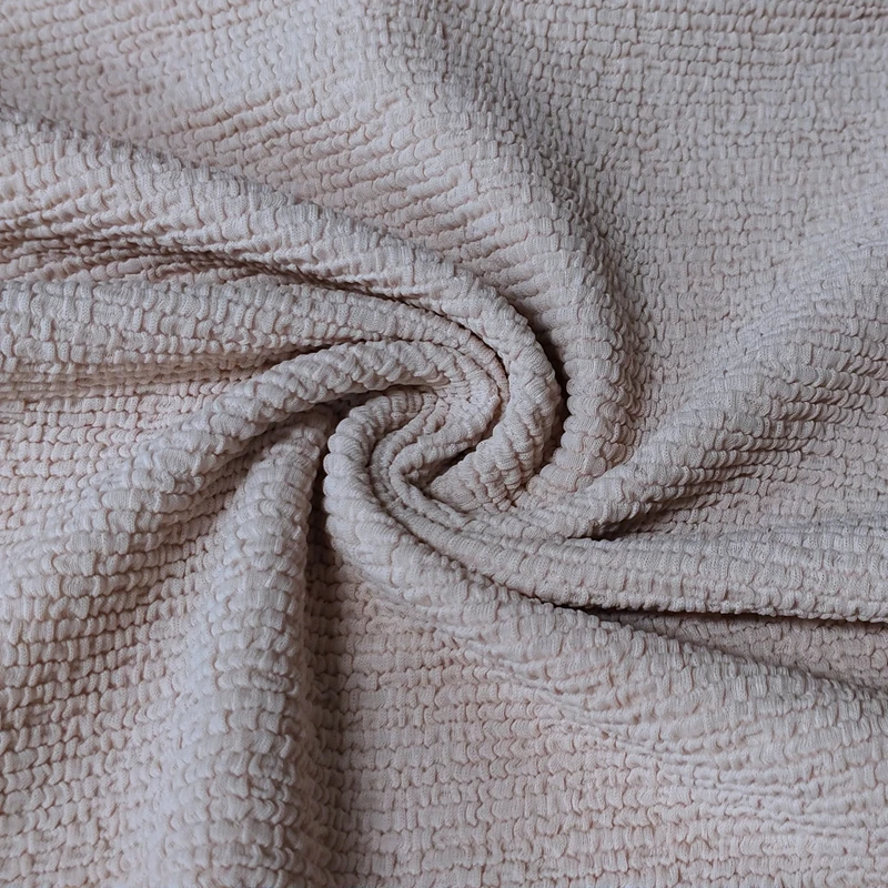 
heavyweight 330gsm nylon 92 spandex 8 crinkle seersucker textured lycra fabric 