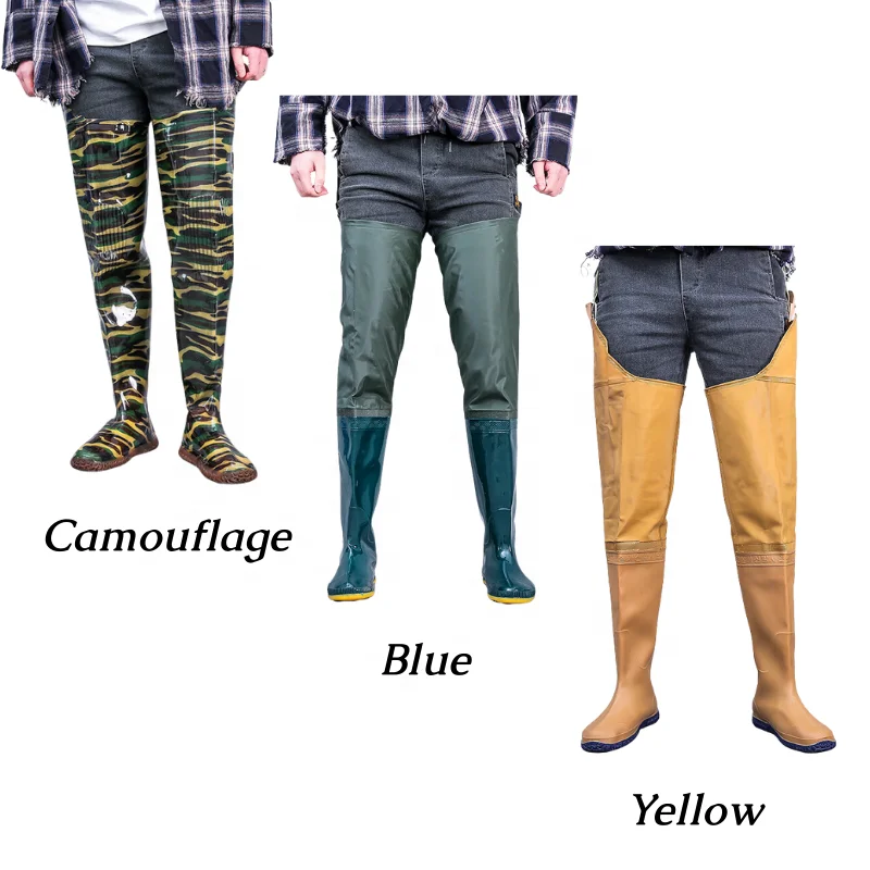 Green Waterproof Camouflage Integrated Planting Fishing Farm Jungle Adventure Boots Rice Paddy Boots