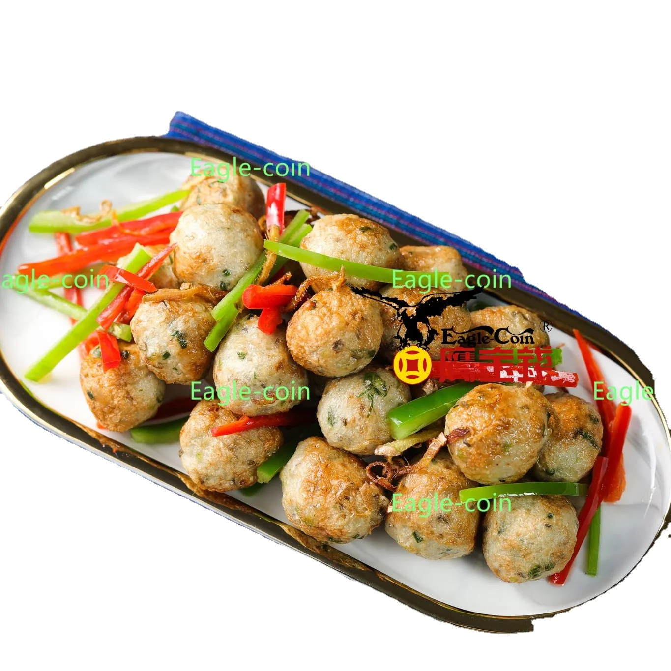 Frozen seafood frozen food seafood snack high quality delicious crispy fish ball