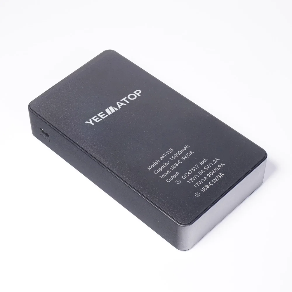 Customizable 15000mAh USB-C 5V-20V DC Port Power Bank 4 Adjustable Output Voltages Support Two-Way Fast Charging Air-Conditioned