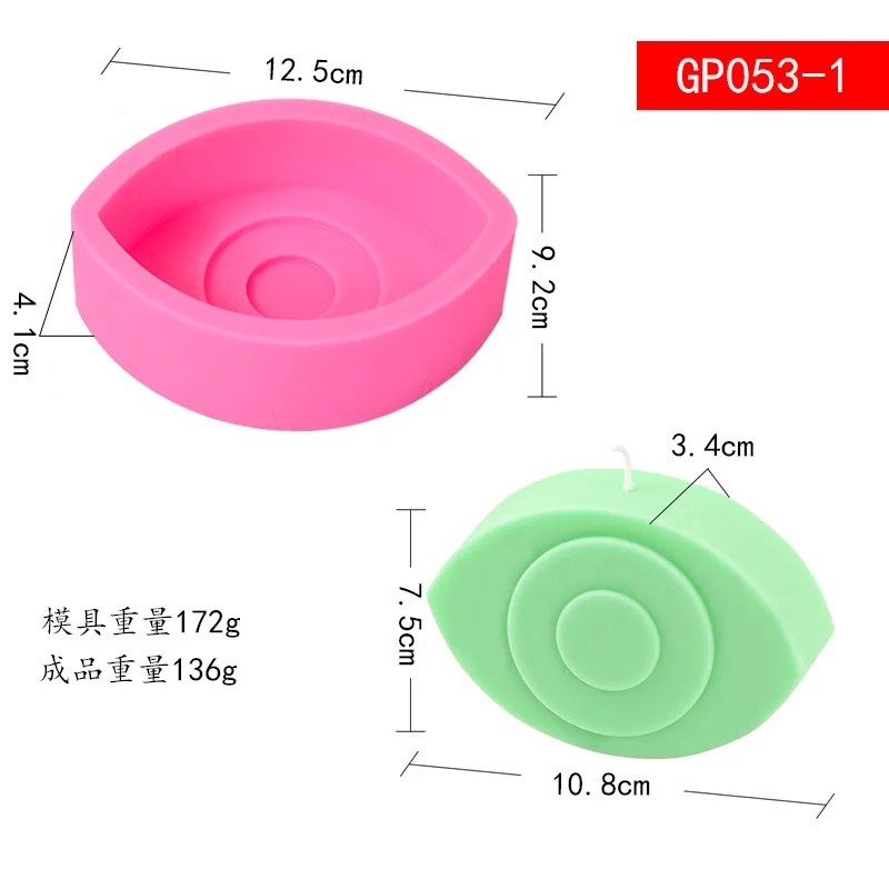 Z105 Home Candle Decor Mold Evil Eye Candle Mold Spooky Creepy Unique Eyeball Silicone Mold