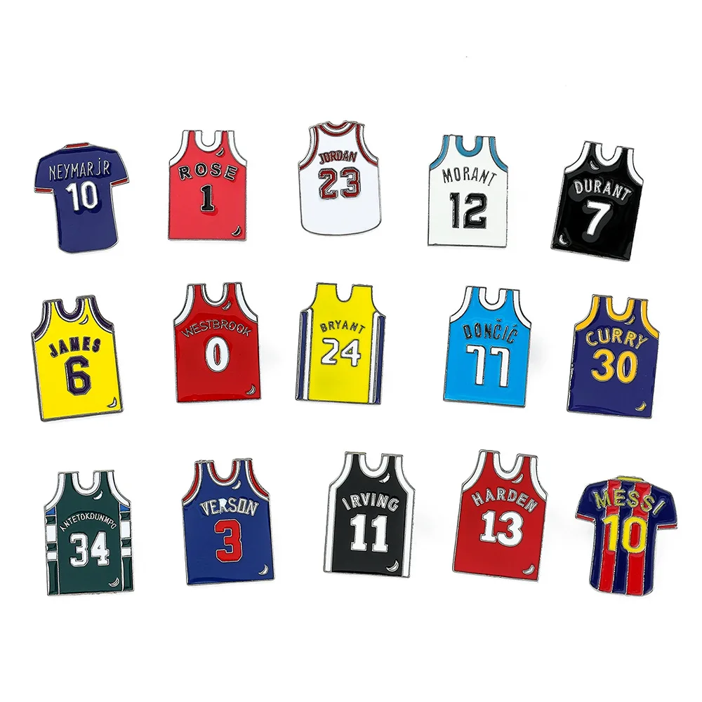 Wholesale famous football star hat pins Metal Crafts Custom Logo sports Hat Enamel Pins For Caps