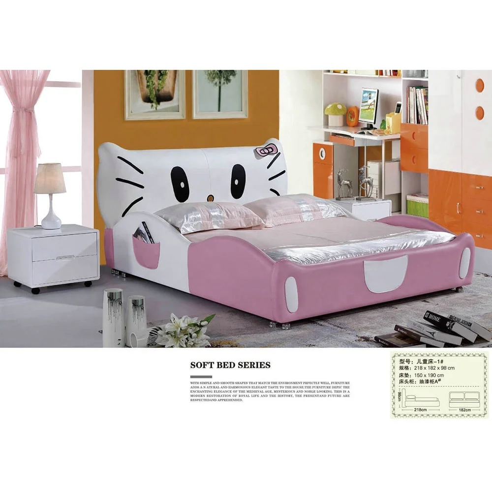 Детская кровать hello kitty