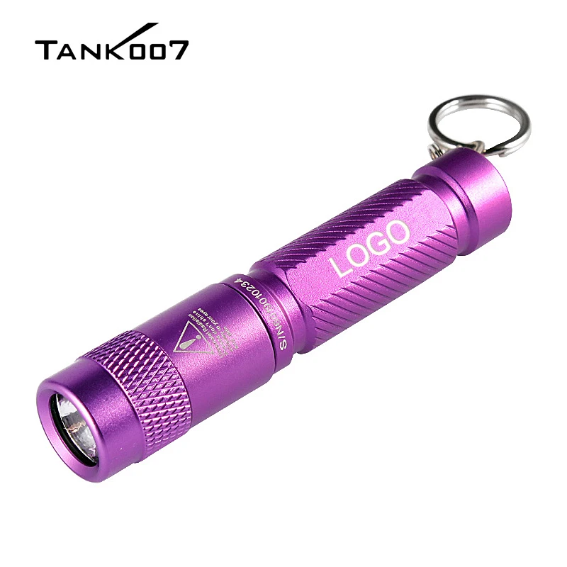 Tank007 custom logo Flashlight as Gift Mini torch Jewelry appraisal uv torch light LED Watch detect 365nm uv flashlight Keychain