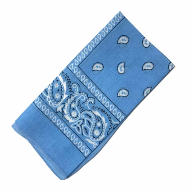 Wholesale Multifunction Colourful Headwear 100% Cotton Square Printed Paisley Bandanas