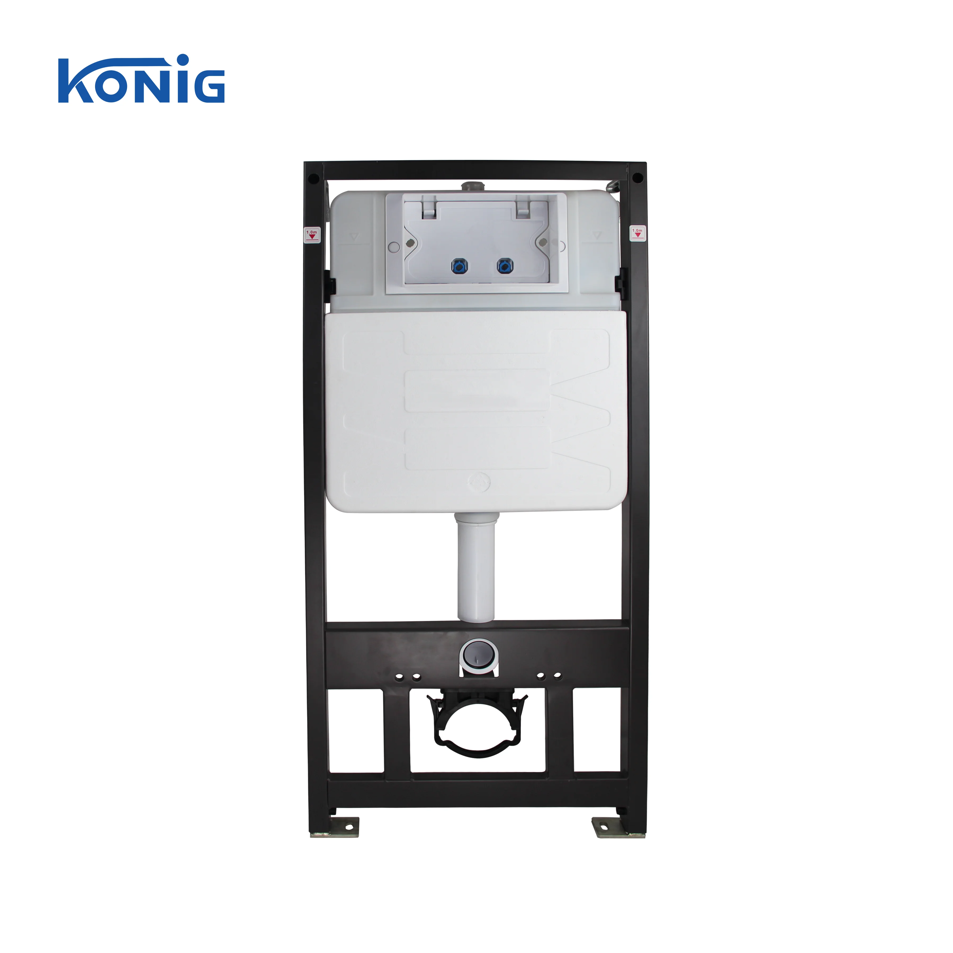 HOT! Modern 3-6L dual flush Wall mounted Toilet WC concealed cistern tank with metal frame