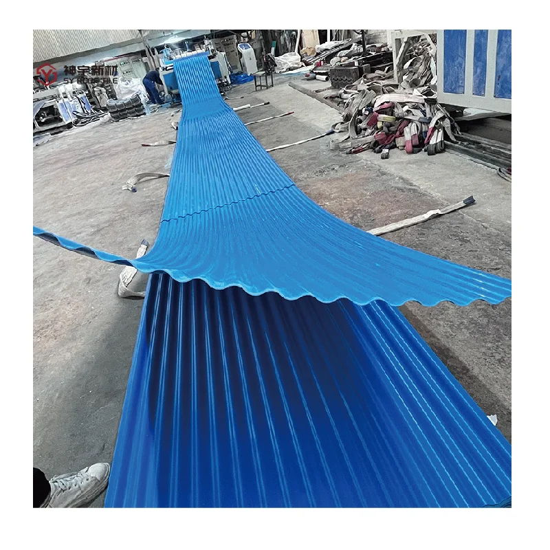 Chinese Nabyfactyrer Wholesale Heat Insulation Corrugated ASA Layered UPVC Roof Tile Sheet Plastic Roofs Tiles
