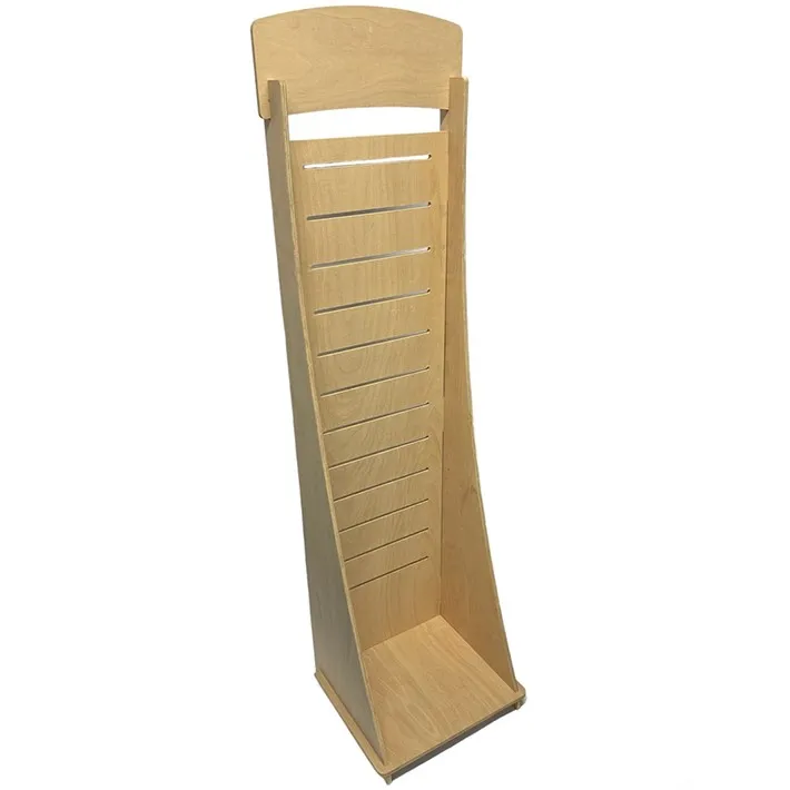 Portable wood pegboard display stand Rack gondola Slatwall displays Shelves metal slatwall display