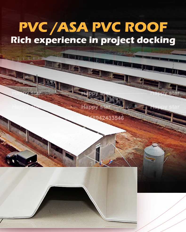 china pvc sheet Wholesale Price Custom Corrugate Roof Tiles Colored Production Line Tile 4 layer Anti-corrosive ASAPVC