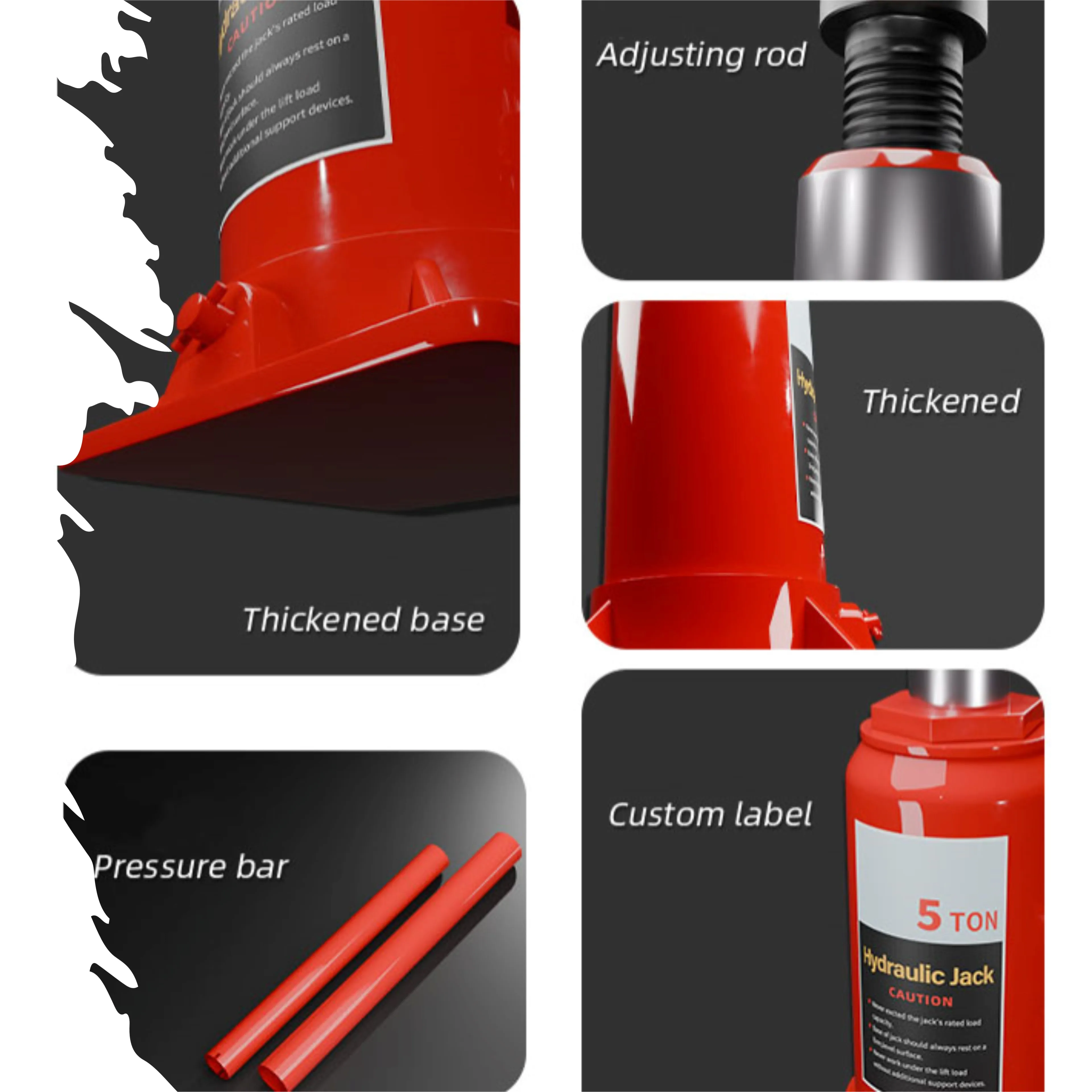 50 tons hydraulic cylinder jack for trailer labor saving arm jack