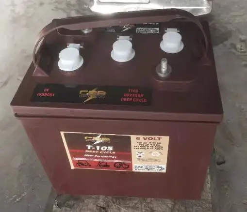 Deep Cycle Battery T105 6V208AH for golf cart