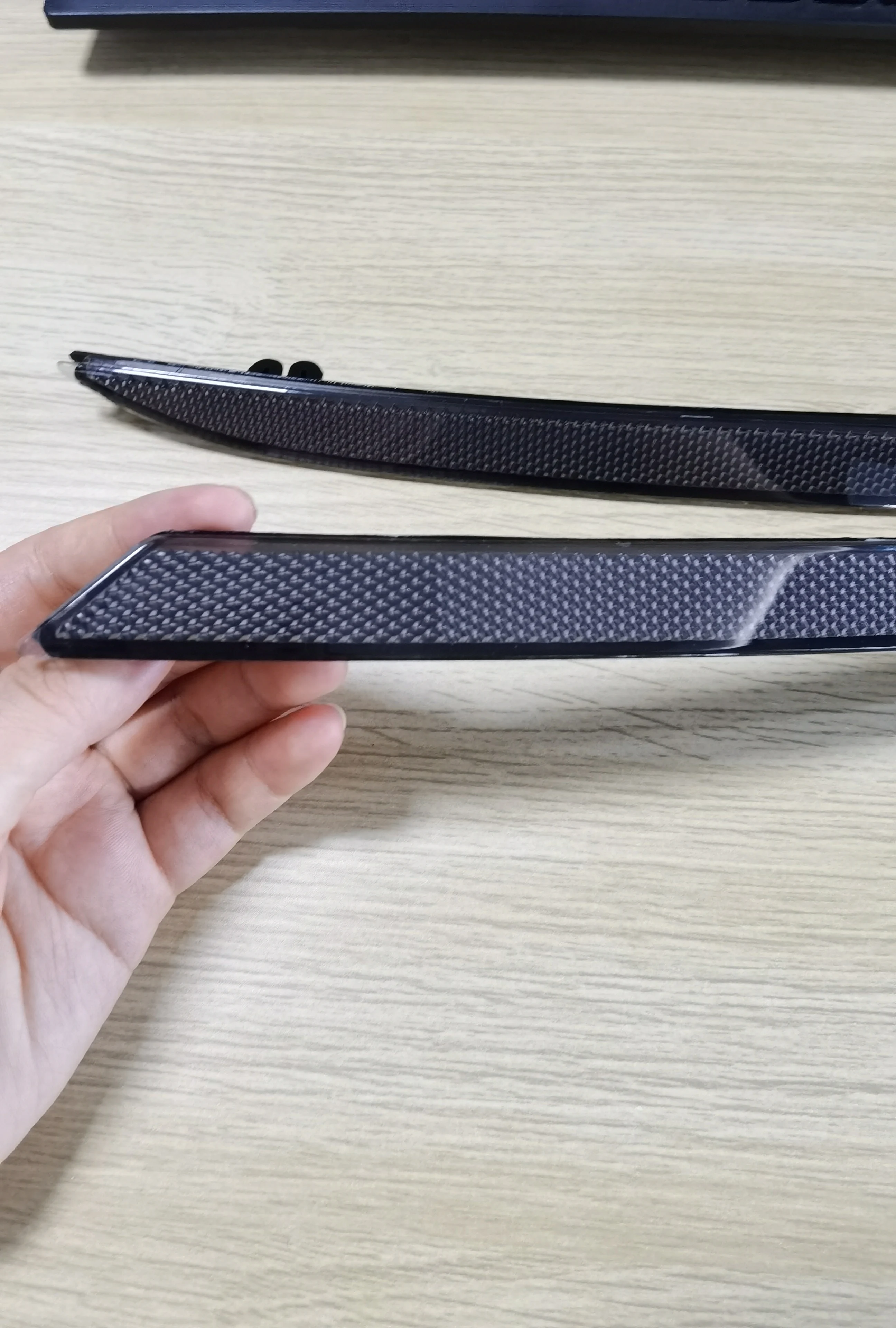 For 2018+ Ford Mustang 2 PCS Smoke Rear Bumper Reflector