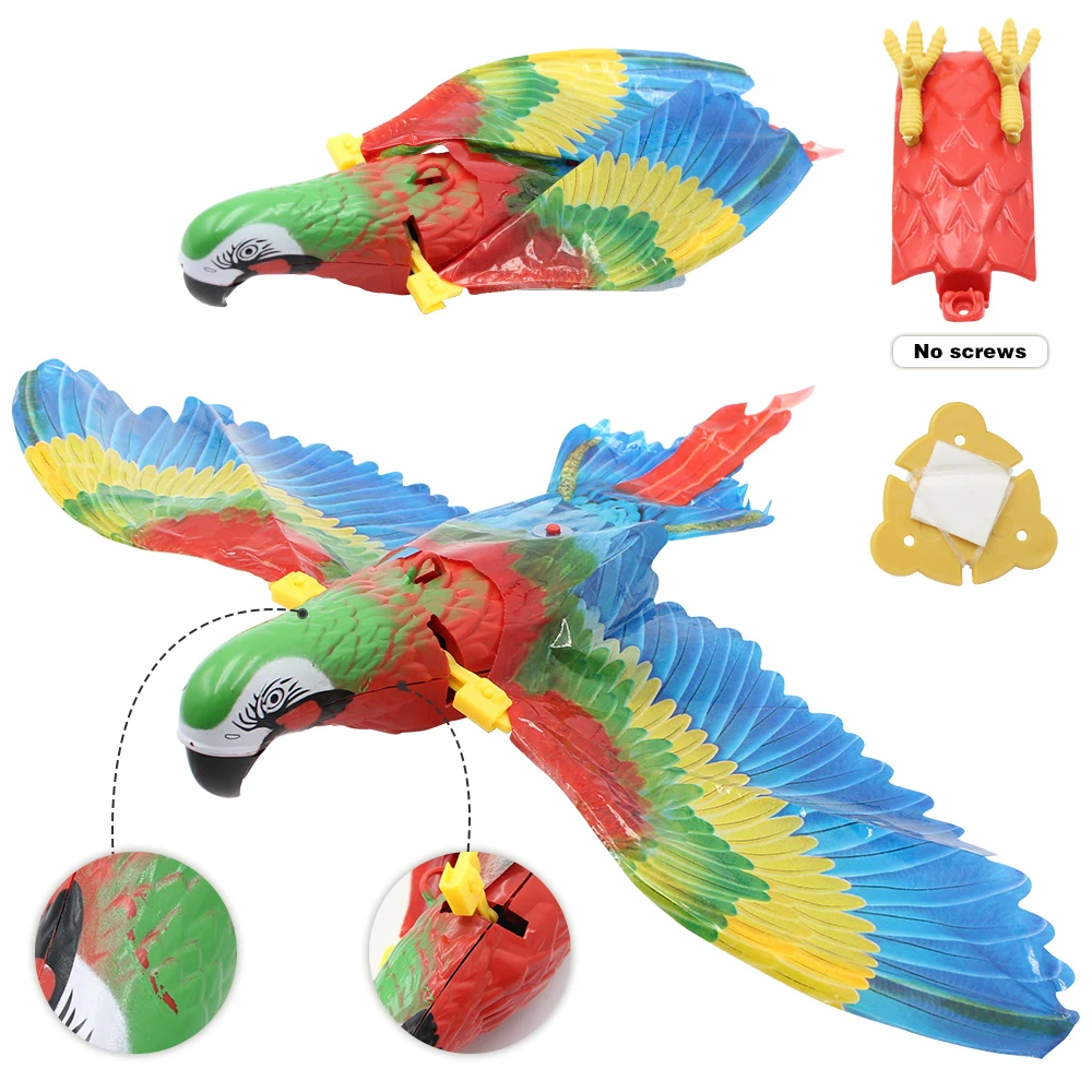 New Hot Simulation Bird Interactive Cat Toys Electric Hanging Eagle Flying Bird for Cat Teaser Play
