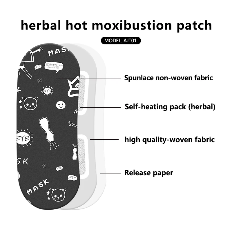 
Health care pain relief natural herbal hot moxibustion patch shoulder and neck stickers heating patch 