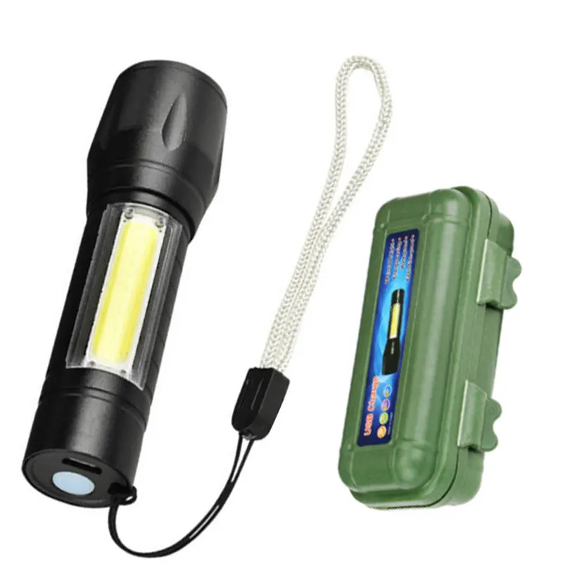 Mini USB Rechargeable 1000ml XML T6 LED Flashlight Tactical Aluminum Alloy Torch Light Long Range For Outdoor Camping