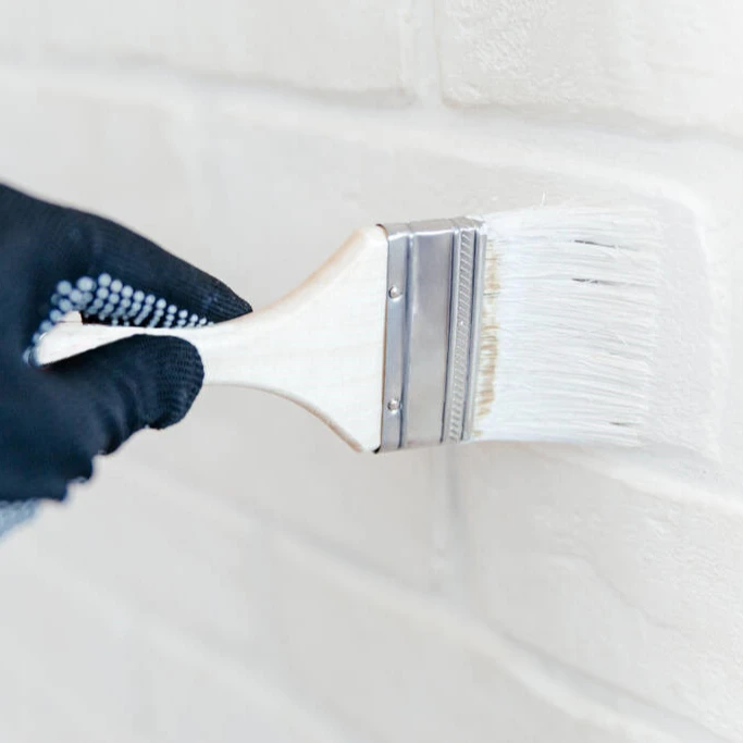 Wholesale pure bristle wooden handle bulk paint brushes