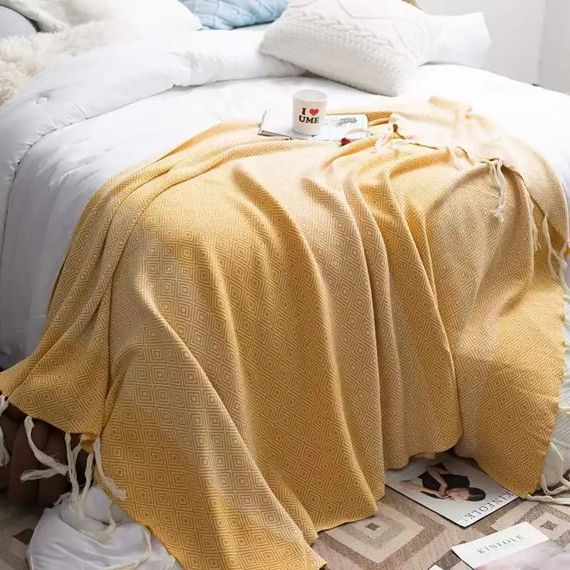 100% cotton bamboo fiber wholesale knitted baby blankets knitted blanket for adult custom knitted christmas blanket