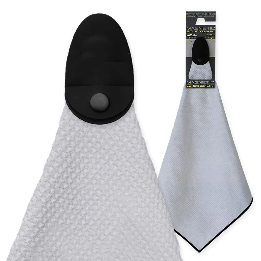 Strong microfiber tri-fold magnetic golf towel waffle weave custom sublimation print