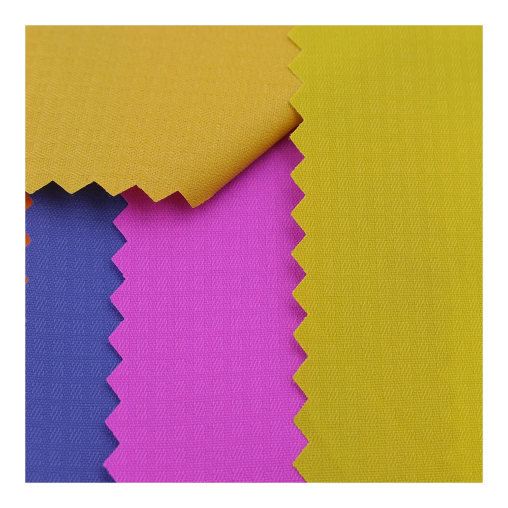 210D Small hidden grid polyurethane coating nylon fabric outdoor apparel