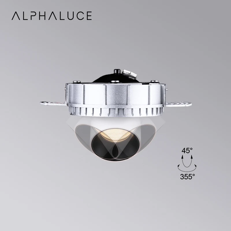 Alpha Lighting 10W Ceiling Anti-Glare Adjustable Wall Washer Trimless Recessed Downlight Hotel Spot Light