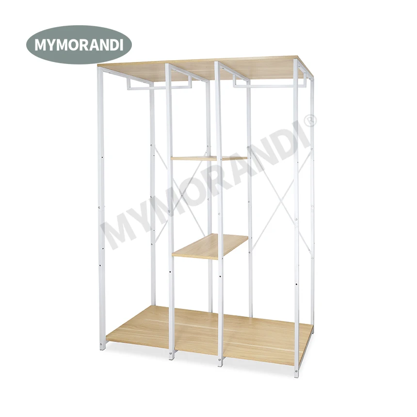 High Quality Modern Metal Wardrobes Closet Storage Racks  bedroom 4 Tier Metal Storage wardrobes