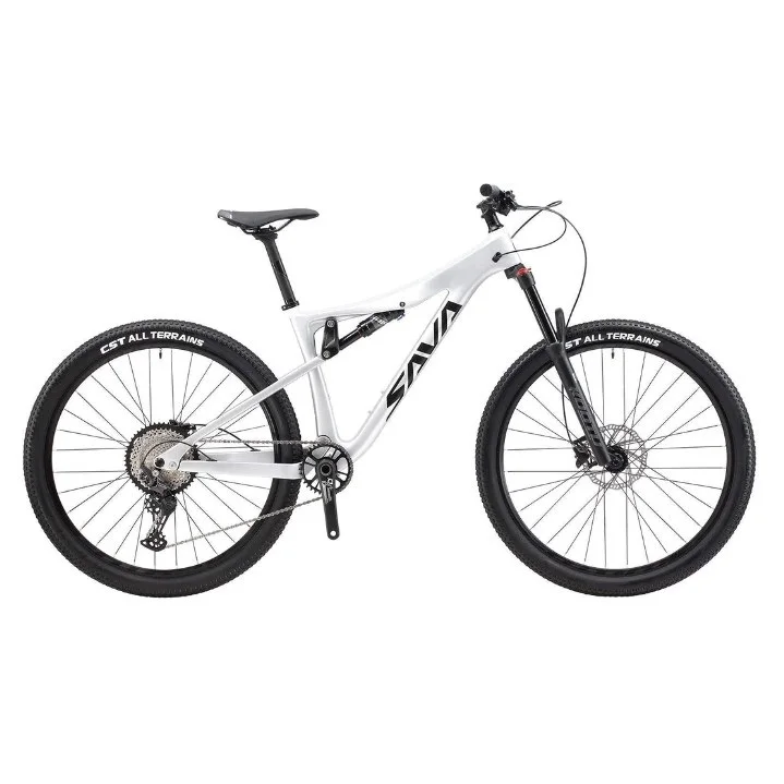 Factory Wholesale SAVA 12 Speed Full Suspension Carbon Fibre Mountain Bike Carbon MTB with Air Fork