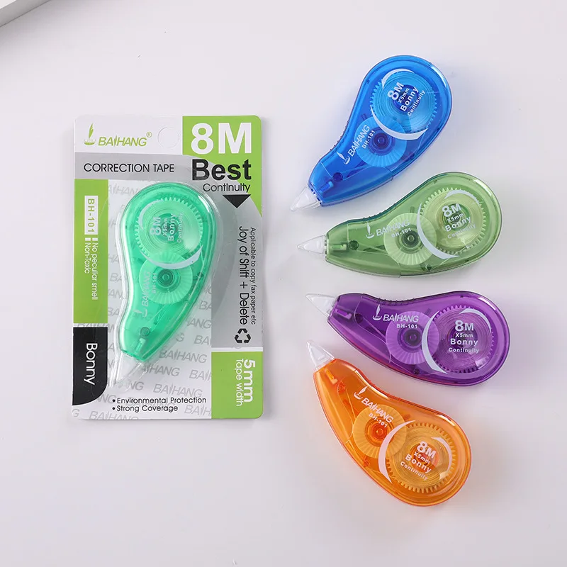 Correction Tape for Student Stationery Factory Directly Sale White Out Macaron color Correction Tape set