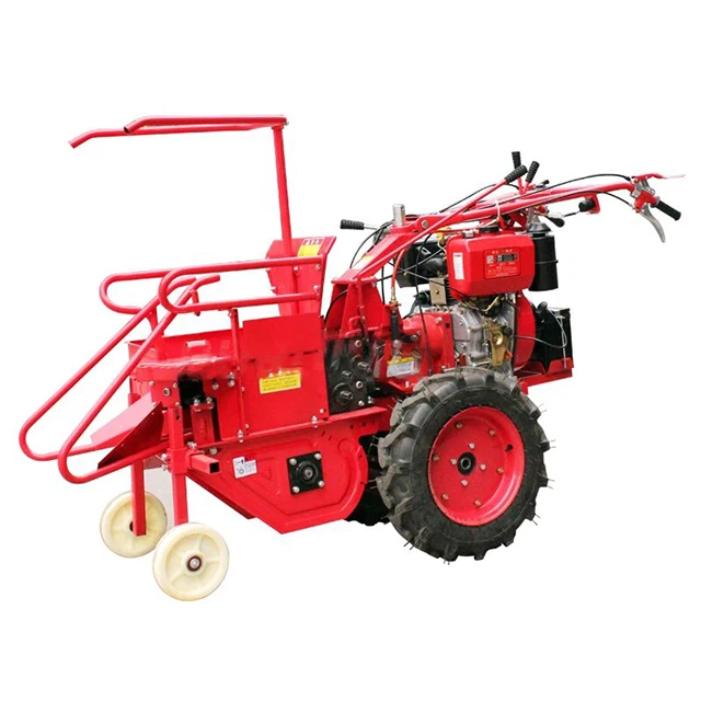 hot sale in South America and Africa and Central Asia single row corn/Maize/ear harvester fit in walking tractor