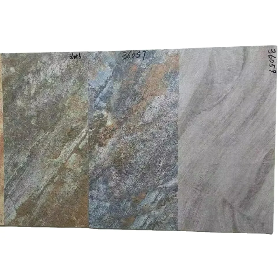 Rustic modern Building Exterior ceramic wall tiles decoration rough matte sandstone surface 300x600 marble stone wooden designs