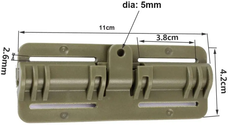 BSCI factory tactical Vest Molle Side Belt fast fit System Adapter Quick Release Buckle
