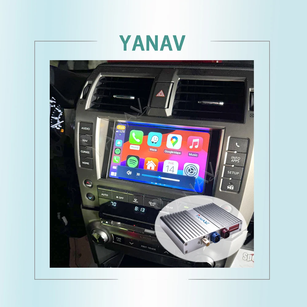 Беспроводное устройство Carplay Apple с оригинальными функциями зеркальная связь Android Linux интерфейсная коробка для Lexus GX GX460 2016-2020
