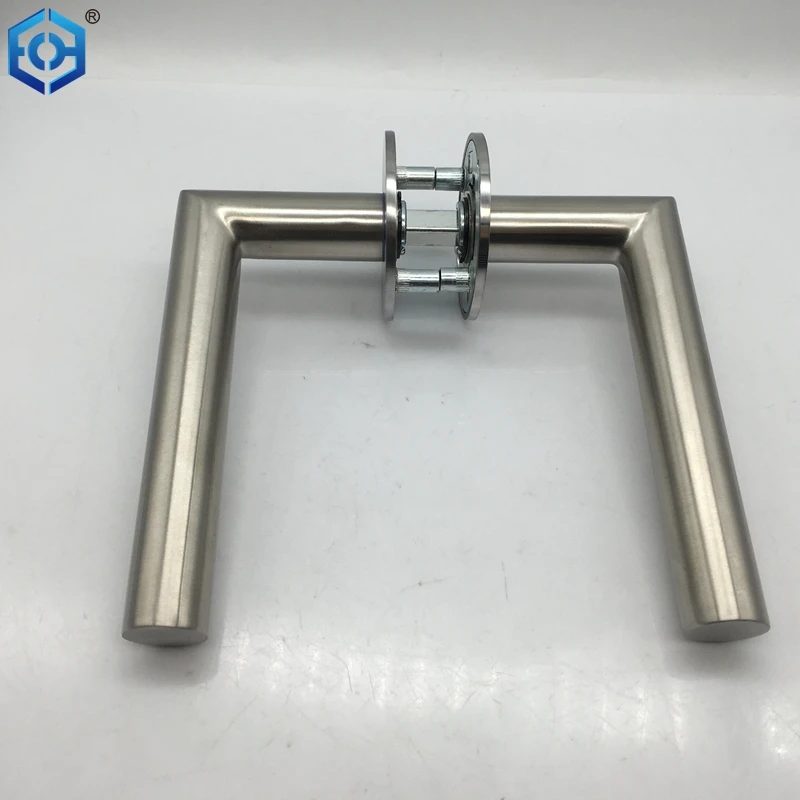 Stainless Steel Modern Magnetic Door Handle On Magnetic Round Rose