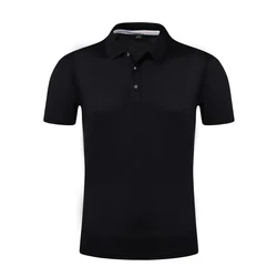 Lidong polo quick drying work printed t shirts mesh sports men polo work shirts