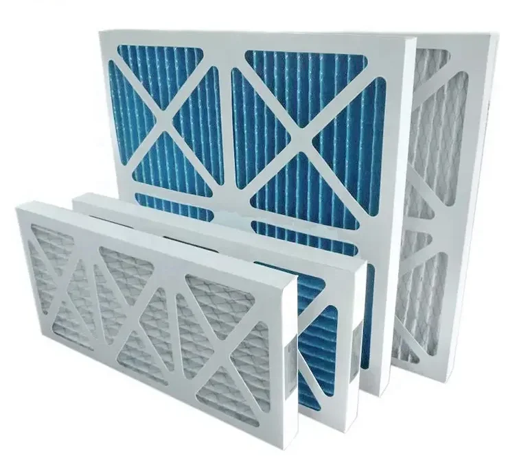Customized OEM MERV 8 Paper Frame Furnace Air Conditioner Pleated Air Filter