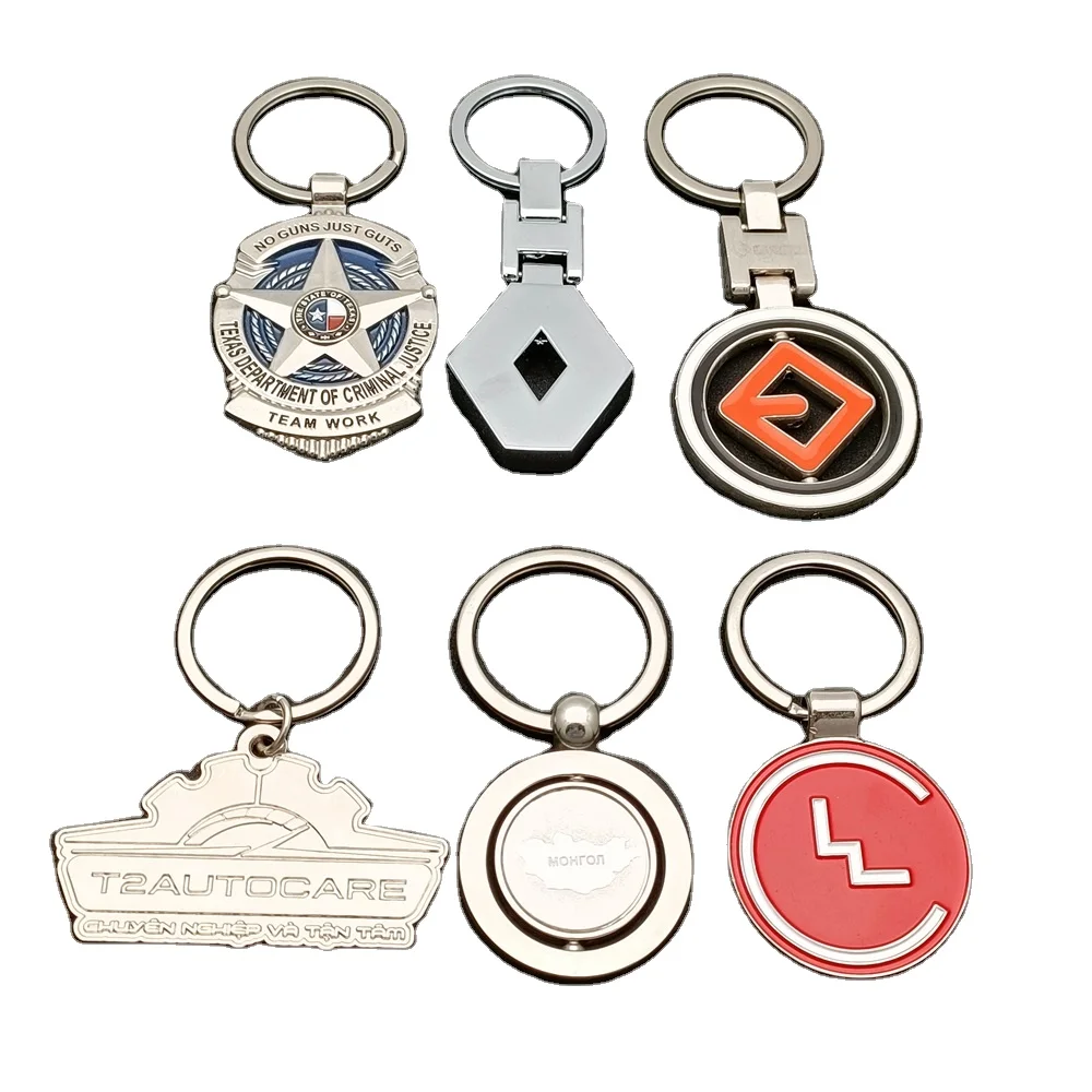 Manufacturer customized key chain rotating keychain key ring gift gifts wholesale