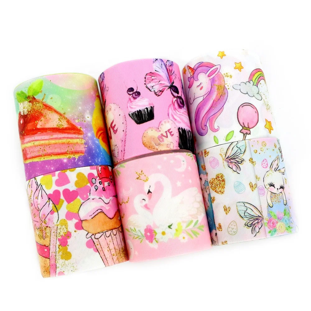 Новое поступление оптовая продажа популярные прекрасные Пользовательские 3 дюйма 75 мм Печатная корсажная лента