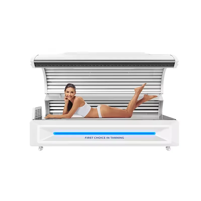 Professional spa capsule Solarium Cabin Tanning Machine Horizontal For Whole Body Tanning Bed Spray Sun Bathing Machine