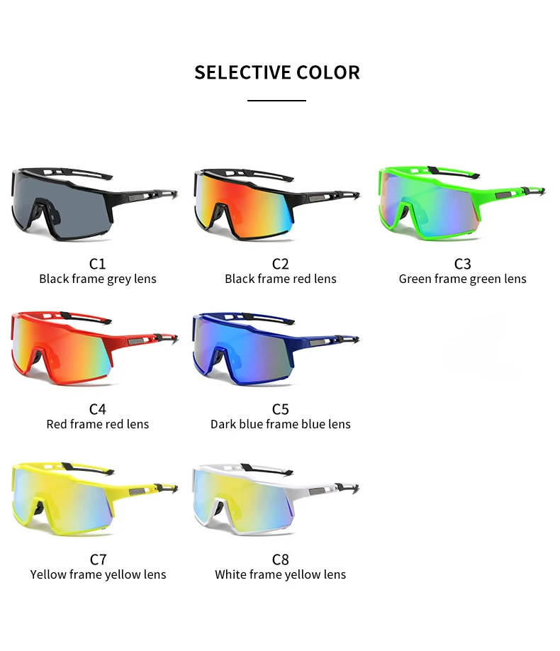 Очки 2024 новые спортивные солнцезащитные очки велосипедные Квадратные уличные