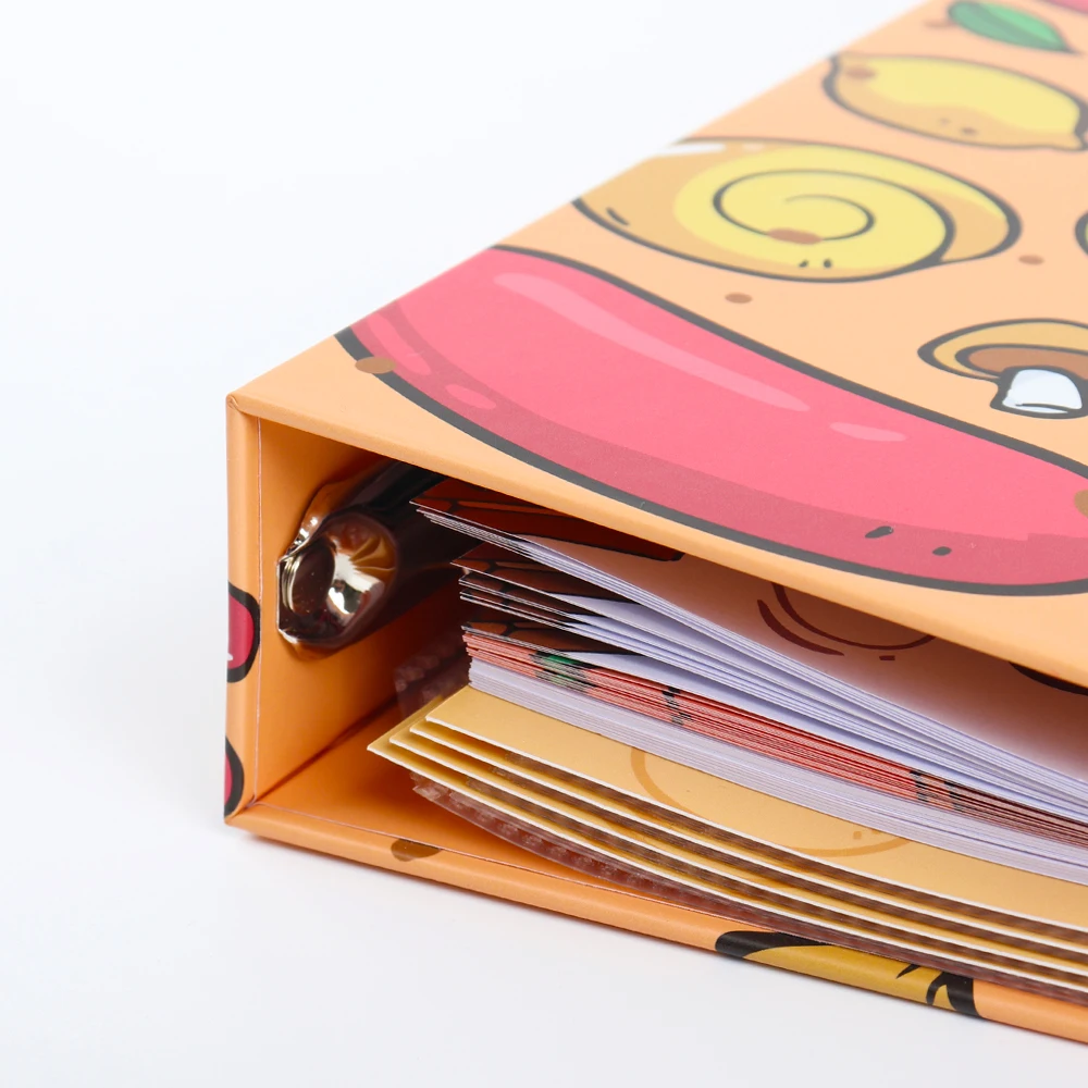 Custom Design 3 Ring Full Page Recipe Book Set Binder Page Protectors And 6 Dividers For Family Recipe Organizer