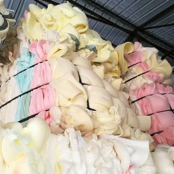 YJ A Grade Mixed Color Clean Polyurethane Foam Scrap  PU Foam Scrap