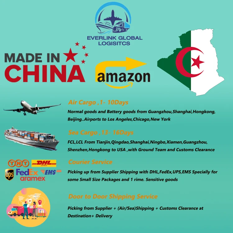 Fast and Safe shipping to Algeria ddp ddu door to door service air cargo service From China