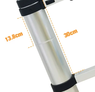 EN131-6 New Design Soft Close Aluminum  telescopic ladder