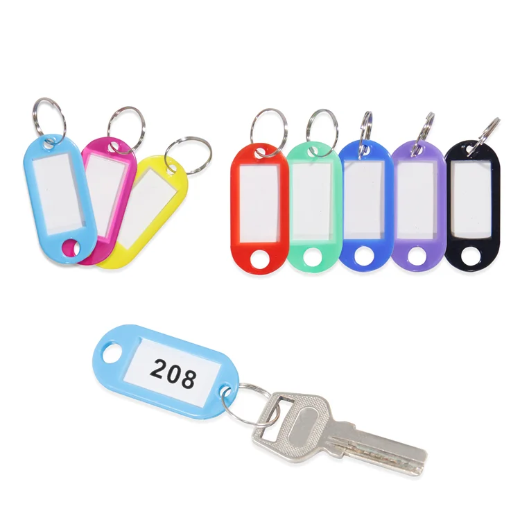 Custom Note Writable Ldentifier Keychain for Differentiating Plastic Hang Tag Luggage Label