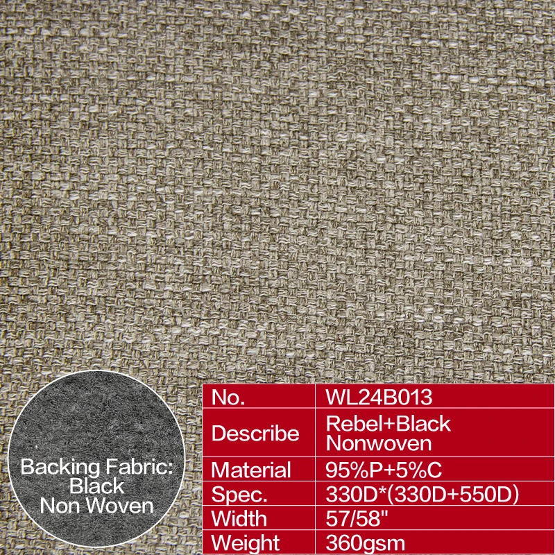 Оптовая продажа, 95% полиэстер, 5% хлопок 330D *(330D + 550D) 360gsm, нетканый материал, подкладка, Rebel faux like, льняная ткань