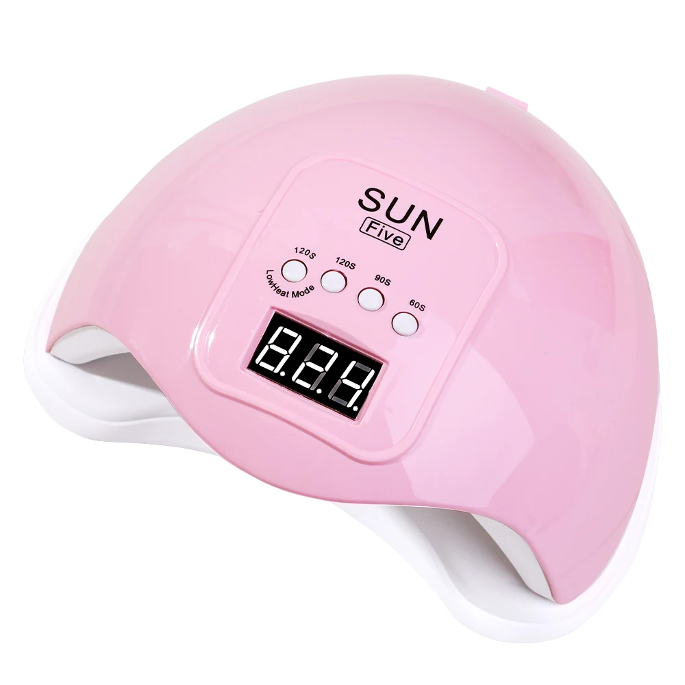 SUN Five Portable Nail Dryer 48W 24 LED Beads Manicure Apparatus Light Timer Automatic UV LED Nail Lamp